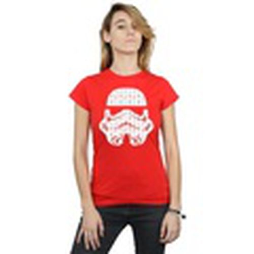 Camiseta manga larga Christmas Stormtrooper Helmet para mujer - Disney - Modalova