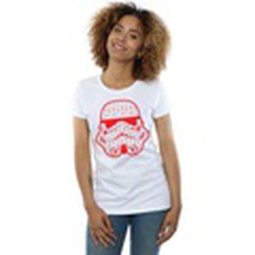 Camiseta manga larga Christmas Stormtrooper Helmet para mujer - Disney - Modalova