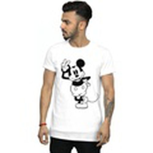 Camiseta manga larga Mickey Mouse Peace Hand para hombre - Disney - Modalova
