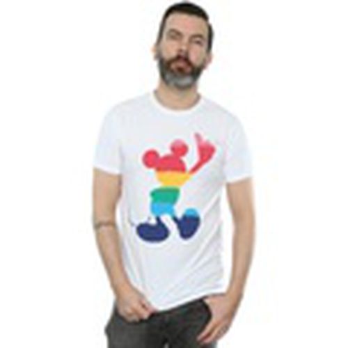 Camiseta manga larga Mickey Mouse Rainbow Pose para hombre - Disney - Modalova