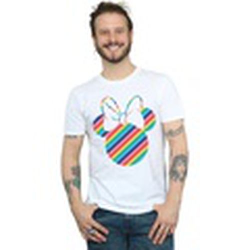 Camiseta manga larga Minnie Mouse Rainbow Face para hombre - Disney - Modalova