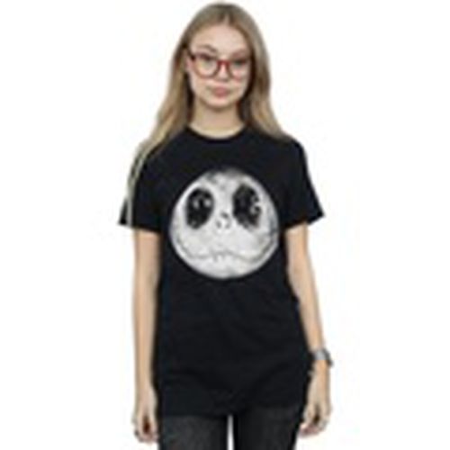 Camiseta manga larga Nightmare Before Christmas Jack Moon Face para mujer - Disney - Modalova