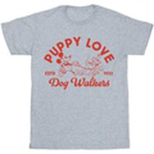 Camiseta manga larga Mickey Mouse Puppy Love para hombre - Disney - Modalova