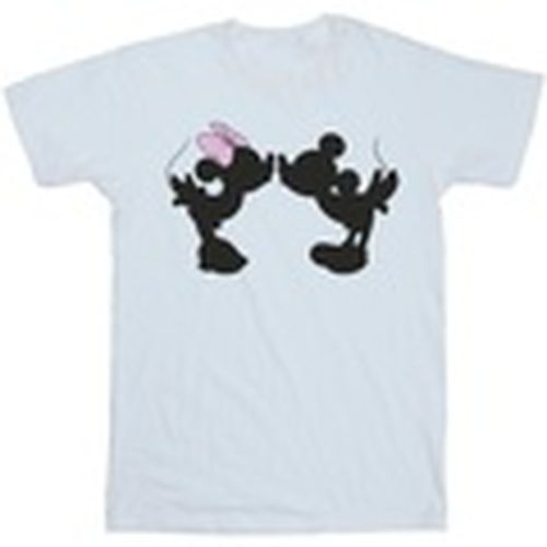 Camiseta manga larga Mickey Minnie Kiss Silhouette para hombre - Disney - Modalova