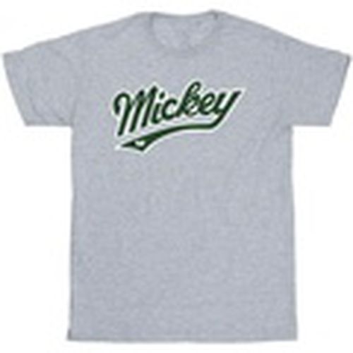 Camiseta manga larga Mickey Mouse Bold para hombre - Disney - Modalova