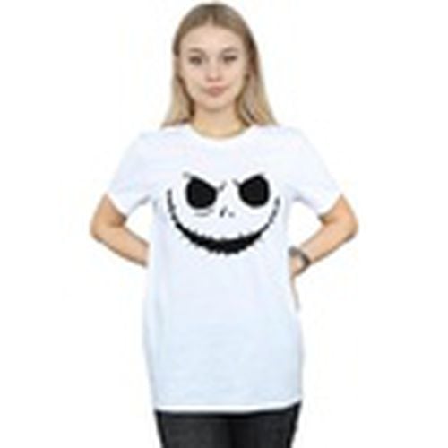 Camiseta manga larga Nightmare Before Christmas Jack's Face para mujer - Disney - Modalova