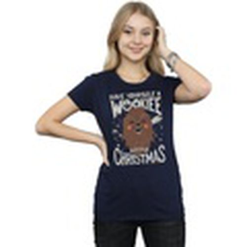 Camiseta manga larga Wookiee Little Christmas para mujer - Disney - Modalova
