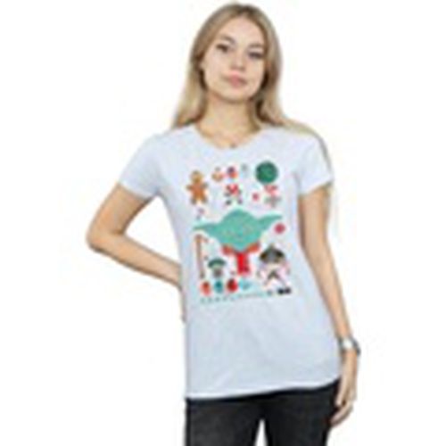 Camiseta manga larga Yoda Christmas para mujer - Disney - Modalova