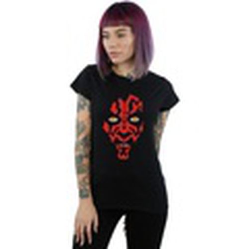 Camiseta manga larga Darth Maul Face para mujer - Disney - Modalova