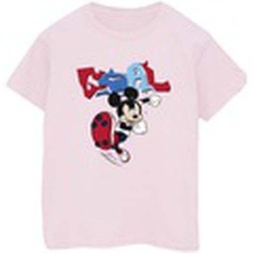Camiseta manga larga Mickey Mouse Goal Striker Pose para hombre - Disney - Modalova