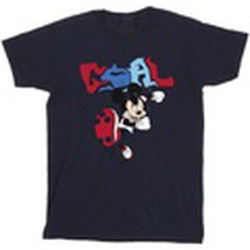 Camiseta manga larga Mickey Mouse Goal Striker Pose para hombre - Disney - Modalova