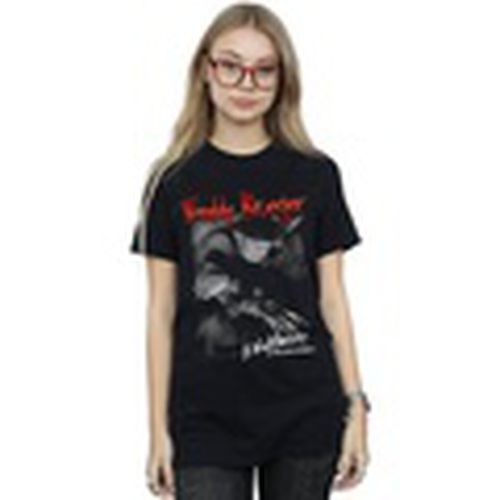 Camiseta manga larga Freddy Black And White Photo para mujer - A Nightmare On Elm Street - Modalova