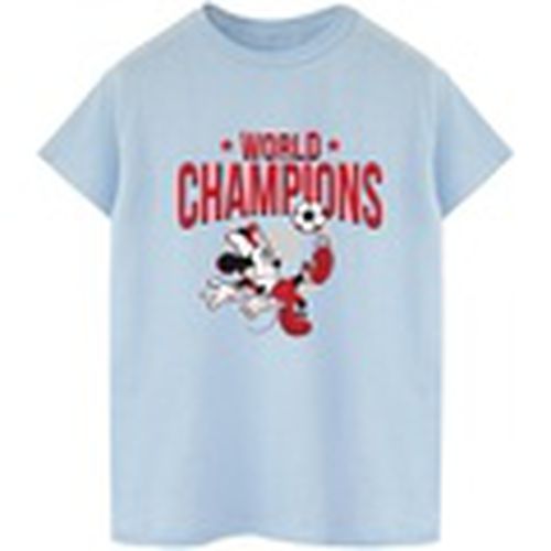 Camiseta manga larga Minnie Mouse World Champions para hombre - Disney - Modalova