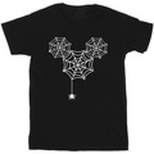 Camiseta manga larga Mickey Mouse Spider Web Head para hombre - Disney - Modalova