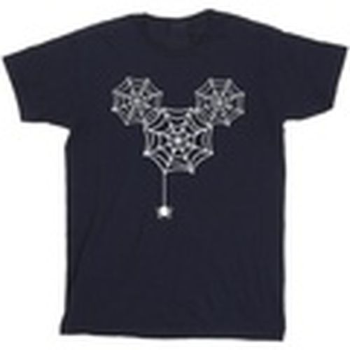 Camiseta manga larga Mickey Mouse Spider Web Head para hombre - Disney - Modalova