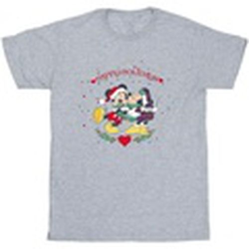 Camiseta manga larga Mickey Mouse Mickey Minnie Christmas para hombre - Disney - Modalova