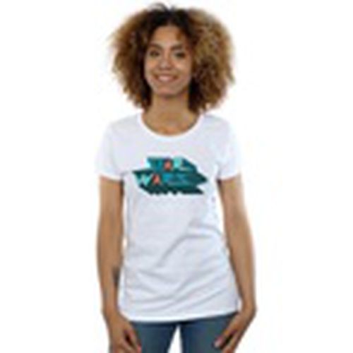 Camiseta manga larga Edgy Block Logo para mujer - Disney - Modalova