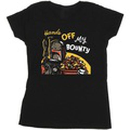Camiseta manga larga Boba Fett Hands Off My Bounty para mujer - Disney - Modalova