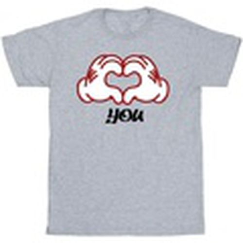 Camiseta manga larga Love You Hands para hombre - Disney - Modalova