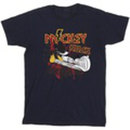 Camiseta manga larga Mickey Mouse Smash Guitar Rock para hombre - Disney - Modalova