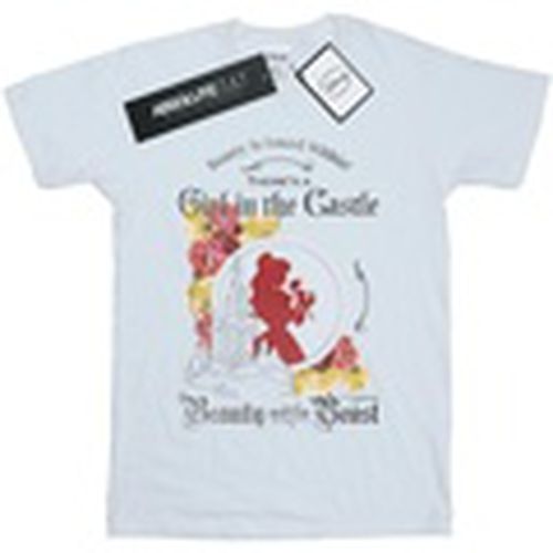Camiseta manga larga Beauty And The Beast Girl in The Castle para mujer - Disney - Modalova
