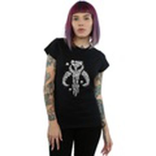 Camiseta manga larga The Mandalorian Blaster Skull para mujer - Disney - Modalova