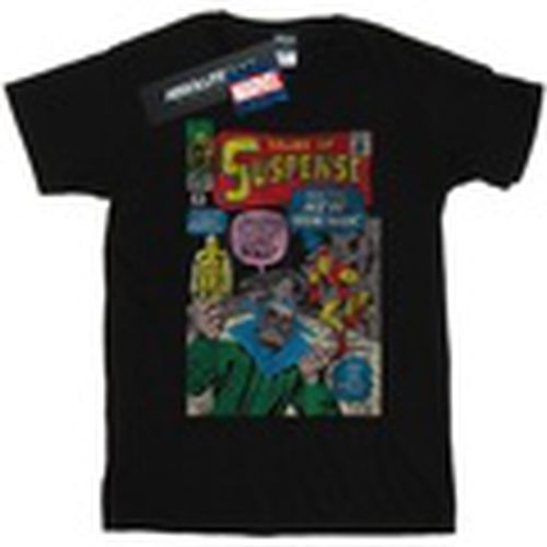 Camiseta manga larga Iron Man Distressed Suspense Cover para hombre - Marvel - Modalova