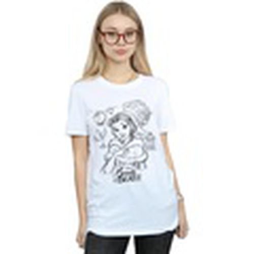Camiseta manga larga Beauty And The Beast Collage Sketch para mujer - Disney - Modalova