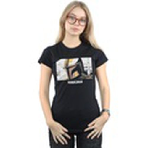 Camiseta manga larga The Mandalorian Profile Frame para mujer - Disney - Modalova