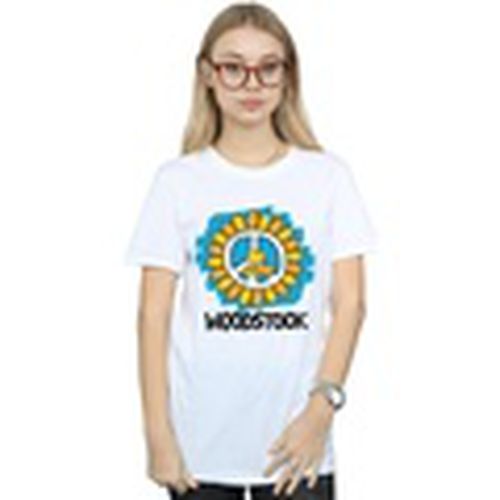 Camiseta manga larga Flower Peace para mujer - Woodstock - Modalova