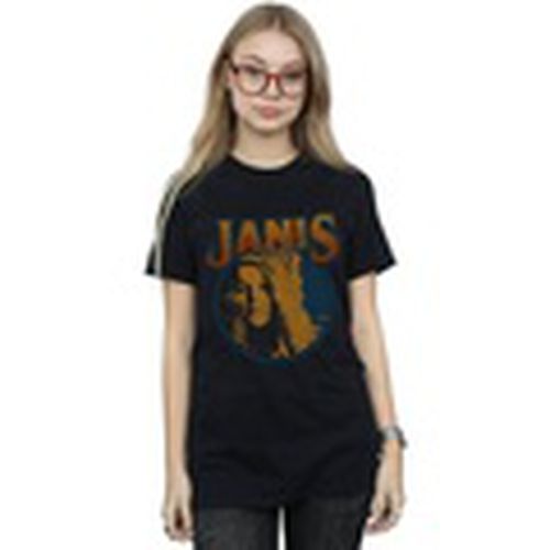 Camiseta manga larga Distressed Circle para mujer - Janis Joplin - Modalova