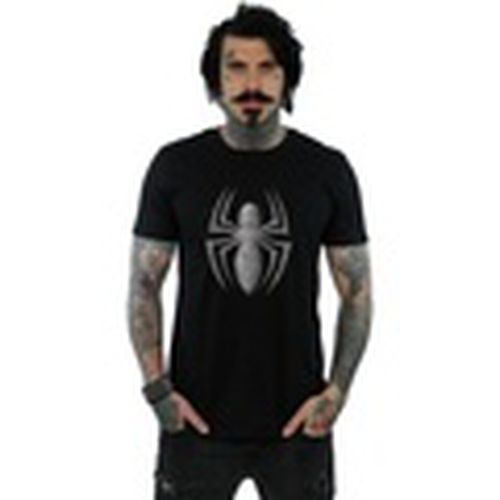 Camiseta manga larga Spider-Man Web Logo para hombre - Marvel - Modalova