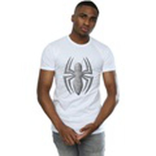 Camiseta manga larga Spider-Man Web Logo para hombre - Marvel - Modalova