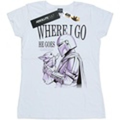 Camiseta manga larga The Mandalorian Where I Go para mujer - Disney - Modalova