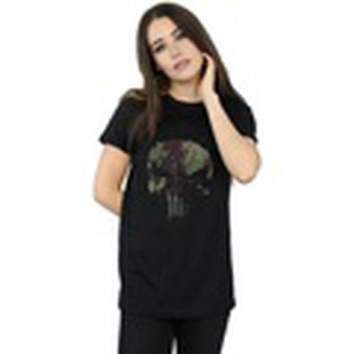 Camiseta manga larga The Punisher TV Series Camo Skull para mujer - Marvel - Modalova