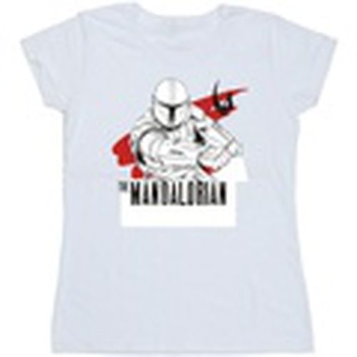 Camiseta manga larga The Mandalorian Mando Shoots para mujer - Disney - Modalova