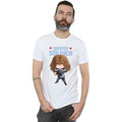 Camiseta manga larga Winter Soldier Bucky Toon para hombre - Marvel - Modalova