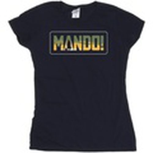 Camiseta manga larga The Mandalorian Mando Cutout para mujer - Disney - Modalova