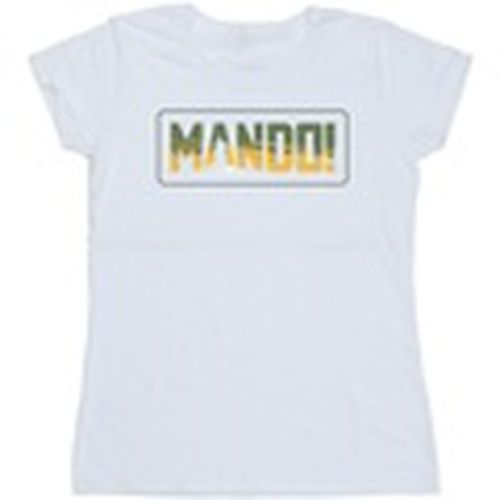 Camiseta manga larga The Mandalorian Mando Cutout para mujer - Disney - Modalova