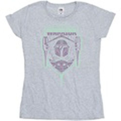 Camiseta manga larga The Mandalorian Fierce Warrior Patch para mujer - Disney - Modalova