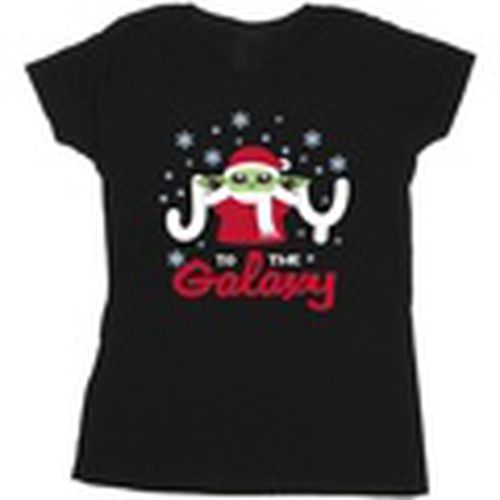 Camiseta manga larga The Mandalorian Joy To The Galaxy para mujer - Disney - Modalova