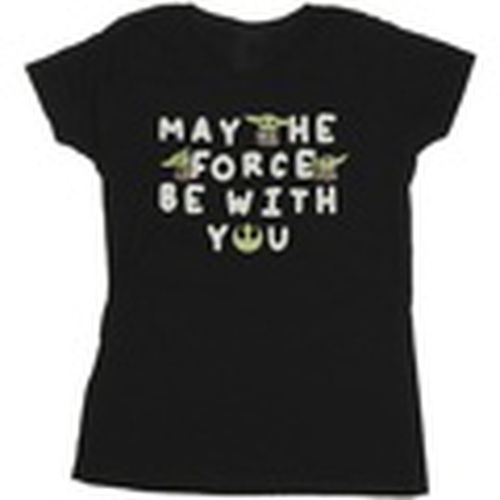 Camiseta manga larga The Mandalorian May The Force Be With You para mujer - Disney - Modalova