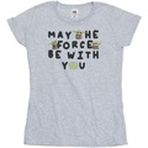 Camiseta manga larga The Mandalorian May The Force Be With You para mujer - Disney - Modalova