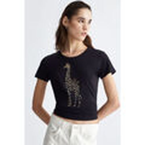 Tops y Camisetas Camiseta con perlas y strass para mujer - Liu Jo - Modalova