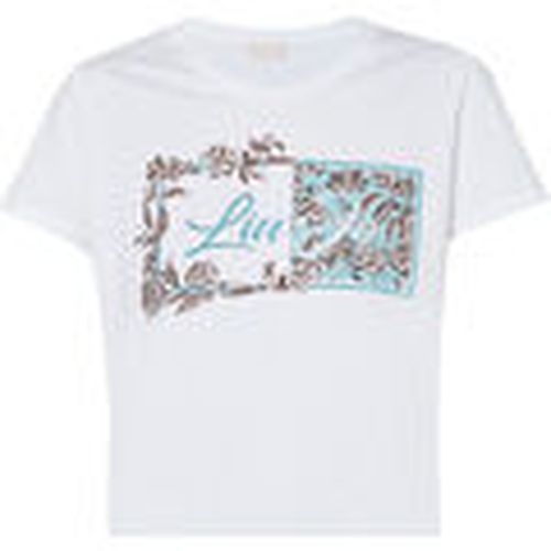 Tops y Camisetas Camiseta con estampado floral y logotipo para mujer - Liu Jo - Modalova