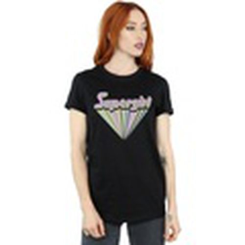 Camiseta manga larga Supergirl Pastel Logo para mujer - Dc Comics - Modalova