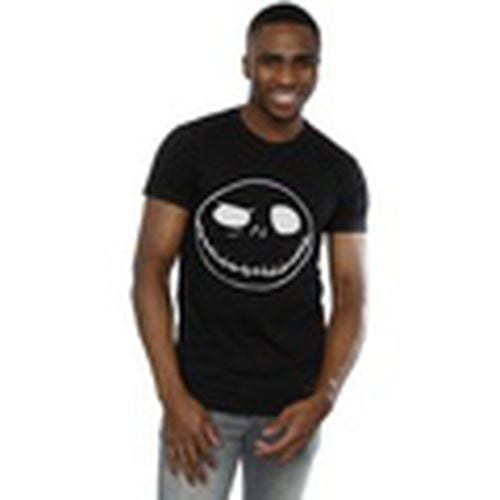 Camiseta manga larga Nightmare Before Christmas Jack's Big Face para hombre - Disney - Modalova