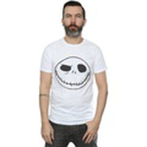 Camiseta manga larga Nightmare Before Christmas Jack's Big Face para hombre - Disney - Modalova