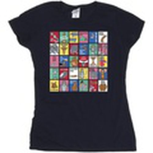Camiseta manga larga Grid Squares para mujer - Dessins Animés - Modalova