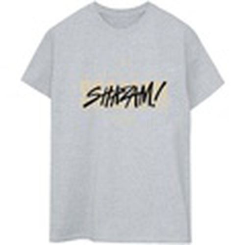 Camiseta manga larga Shazam Fury Of The Gods Vandalised Logo para mujer - Dc Comics - Modalova